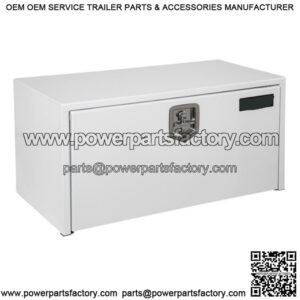 White Steel Underbody Toolbox w/ T-Handle, 18" x 18" x 24"