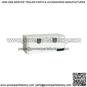 White Steel Underbody Toolbox w/ T-Handle, 18" x 24" x 48"