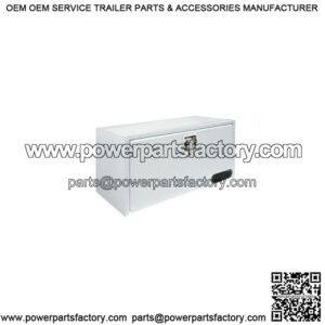 White Steel Underbody Toolbox w/ T-Handle, 24" x 24" x 30"