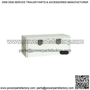 White Steel Underbody Toolbox w/ T-Handle, 24" x 24" x 48"