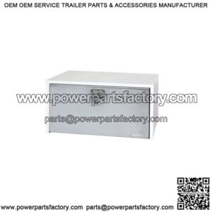 White Steel w/Door Underbody Toolbox, 18" x 18" x 36"