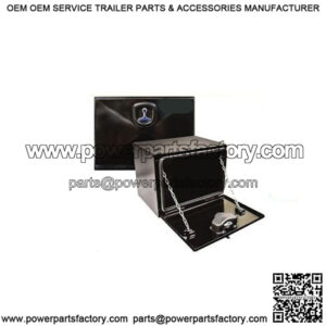 Black Steel Underbody Drop Door Toolbox, 18" x 18" x 24"