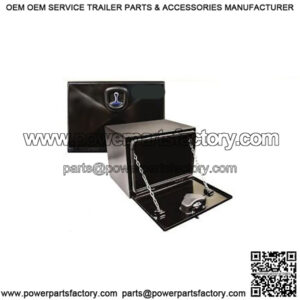 Black Steel Underbody Drop Door Toolbox, 18" x 18" x 30"