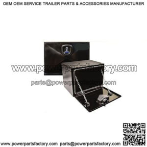 Black Steel Underbody Drop Door Toolbox, 18" x 18" x 36"