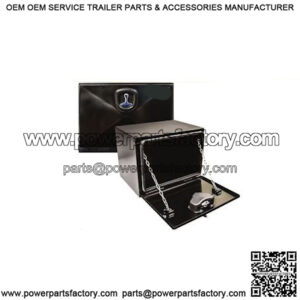 Black Steel Underbody Drop Door Toolbox, 18" x 18" x 48"