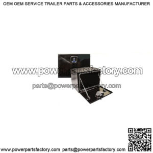 Black Steel Underbody Drop Door Toolbox, 18" x 18" x 60"