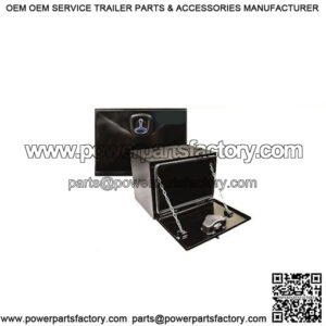 Black Steel Underbody Drop Door Toolbox, 18" x 18" x 90"