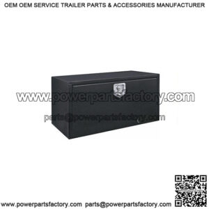 Black Steel Underbody Toolbox w/ T-Handle, 14" x 12" x 18"