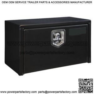 Black Steel Underbody Toolbox w/ T-Handle, 14" x 16" x 30"