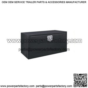 Black Steel Underbody Toolbox w/ T-Handle, 14" x 16" x 36"