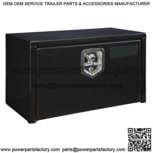 Black Steel Underbody Toolbox w/ T-Handle, 18" x 18" x 24"