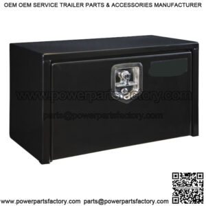 Black Steel Underbody Toolbox w/ T-Handle, 18" x 18" x 30"