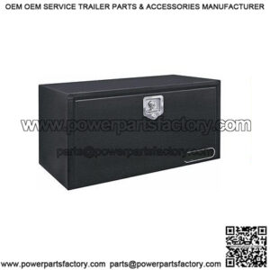 Black Steel Underbody Toolbox w/ T-Handle, 18" x 18" x 36"