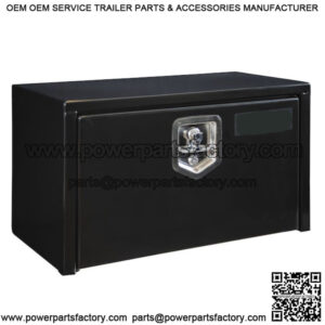 Black Steel Underbody Toolbox w/ T-Handle, 24" x 24" x 24"