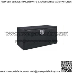 Black Steel Underbody Toolbox w/ T-Handle, 24" x 24" x 30"