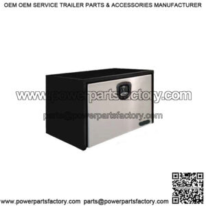Black Steel Underbody Toolbox w/ Door, 14" x 16" x 36"