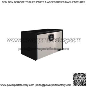 Black Steel Underbody Toolbox w/ Door, 18" x 18" x 30"