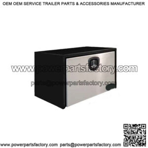 Black Steel Underbody Toolbox w/ Door, 18" x 18" x 36"