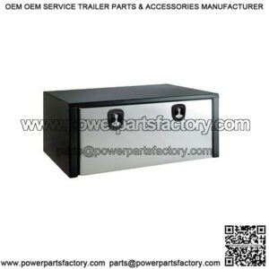 Black Steel Underbody Toolbox w/ Door, 18" x 18" x 48"