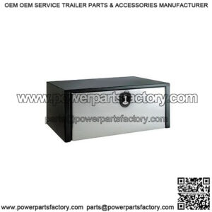 Black Steel Underbody Toolbox w/ Door, 24" x 24" x 36"