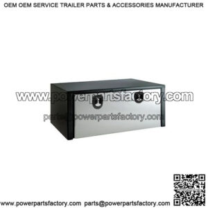 Black Steel Underbody Toolbox w/ Door, 24" x 24" x 48"