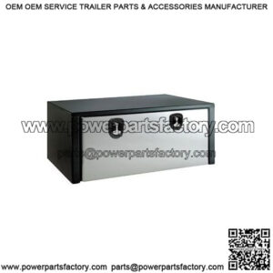 Black Steel Underbody Toolbox w/ Door, 24" x 24" x 60"