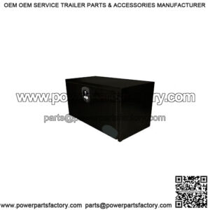 Black Steel 3-Point Latch Underbody Toolbox, 18" x 18" x 24"