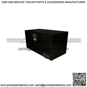 Black Steel 3-Point Latch Underbody Toolbox, 24" x 24" x 24"