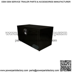 Black Steel 3-Point Latch Underbody Toolbox, 24" x 24" x 36"