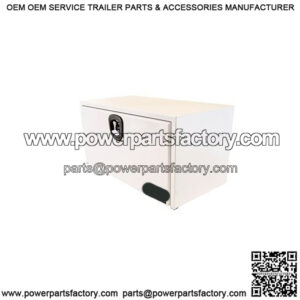 White Steel 3-Point Latch Underbody Toolbox, 18" x 18" x 30"