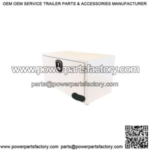 White Steel 3-Point Latch Underbody Toolbox, 18" x 18" x 36"