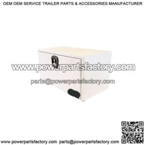 White Steel 3-Point Latch Underbody Toolbox, 24" x 24" x 24"