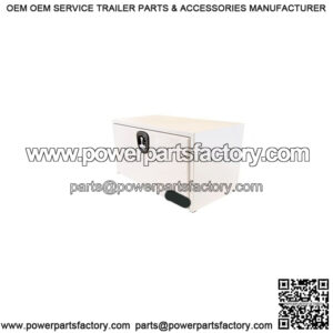 White Steel 3-Point Latch Underbody Toolbox, 24" x 24" x 36"