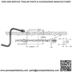 Landing Gear Crank Handle 11.63"