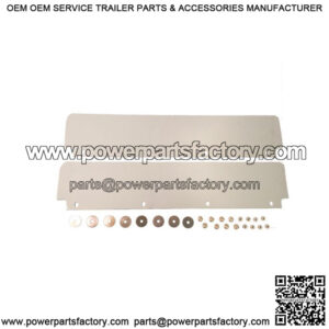 White Poly Top Flaps with Hardware