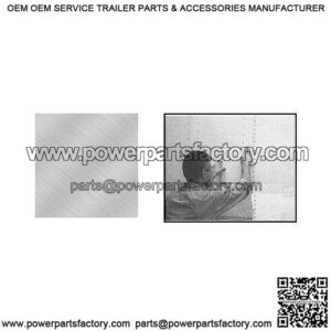 Aluminum Trailer Body Patch Panel, 12" x 12"