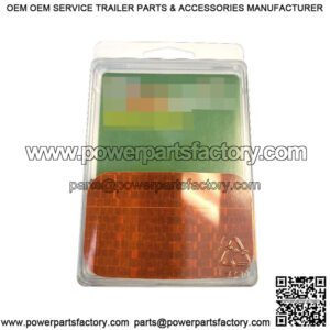 Amber Stick On Reflector, 2 Pack RE7070