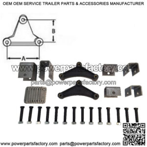 Standard Duty Tandem Axle Suspension Kit w/ Hangers