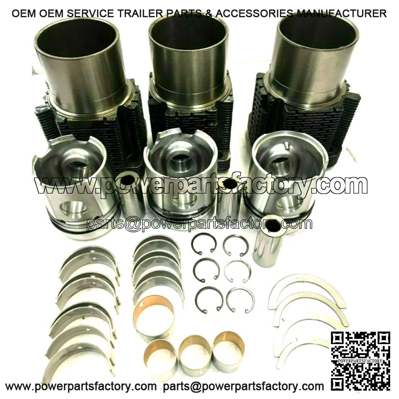 For Deutz F3L912 Rebuild Kit 3 Cylinder STD 04157756 02136952 04231722 - Image 2