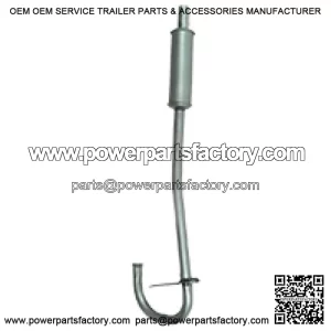 New Vertical one-piece muffler & pipe asm, Fits Ford 2N, 8N, 9N Tractor P/N M200