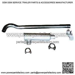 Exhaust Muffler & Pipe Kit Fits Oliver 2-44 550 Super 55
