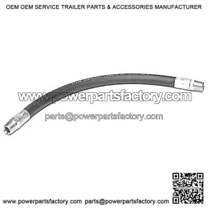 Hydraulic Hose 72" x 1/2" with 1/2" NPT Rigid Male Ends 407439R1 45A572 45A5722