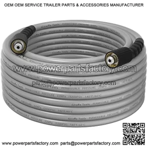Pressure Washer Hose 1/4" 50FT, Kink Ressistant Flexible 3200 PSI Power Washing Replacement Hose with M22-14 Fittings for Generac, Greenworks, Ryobi, Simpson and More Washers