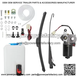 12V Electric Windshield Wiper Motor Kit for Can-Am Maverick X3 ?C Includes Washer Bottle