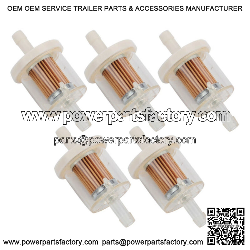 5 Packs Fuel Filter 691035 Fit for 40 Micron Lawn Mower Engine