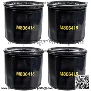 John Deere Original Equipment Package of FOUR Oil Filters - M806418