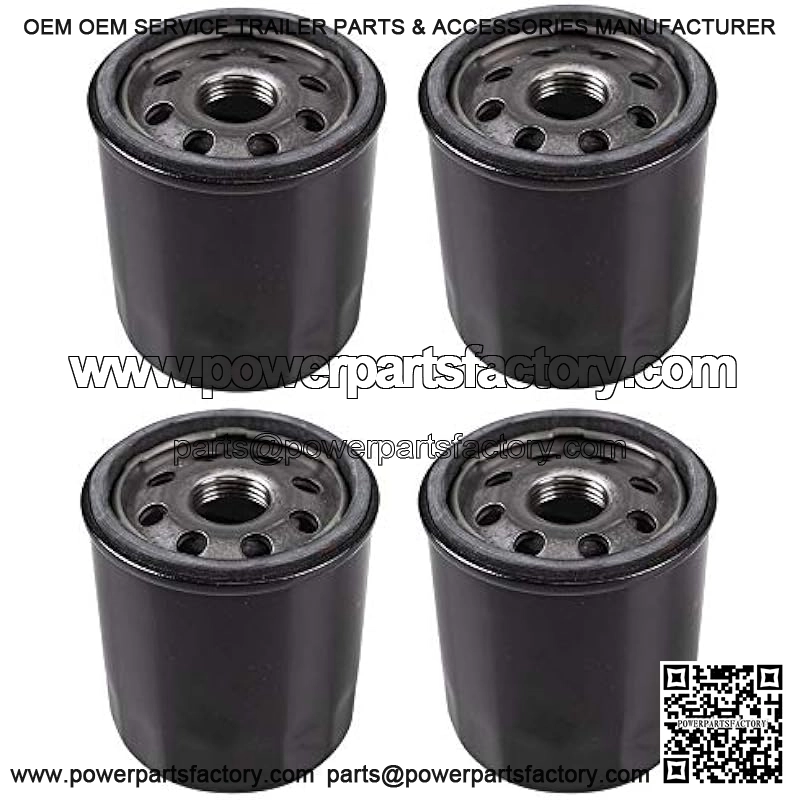 4pk Oil Filter Replaces John Deere AM107423 Kawasaki 49065-2078 Club Car 1016467 Robin 261-65902-A0 Onan 122-0737-03 Cub Cadet 490-201-0001