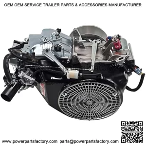12 Net Power 420cc CRX Series Engine, Replaces Tapered Shaft 9.5hp FE290D Kawasaski on John Deere 1200A Bunker Rake