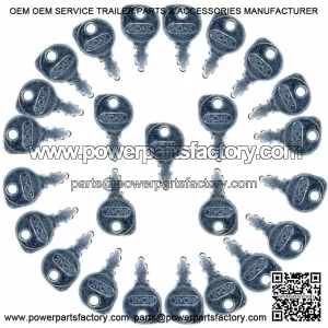 INDAK Riding Mower Ignition Key 25pk for John Deere Craftsman Husqvarna Toro
