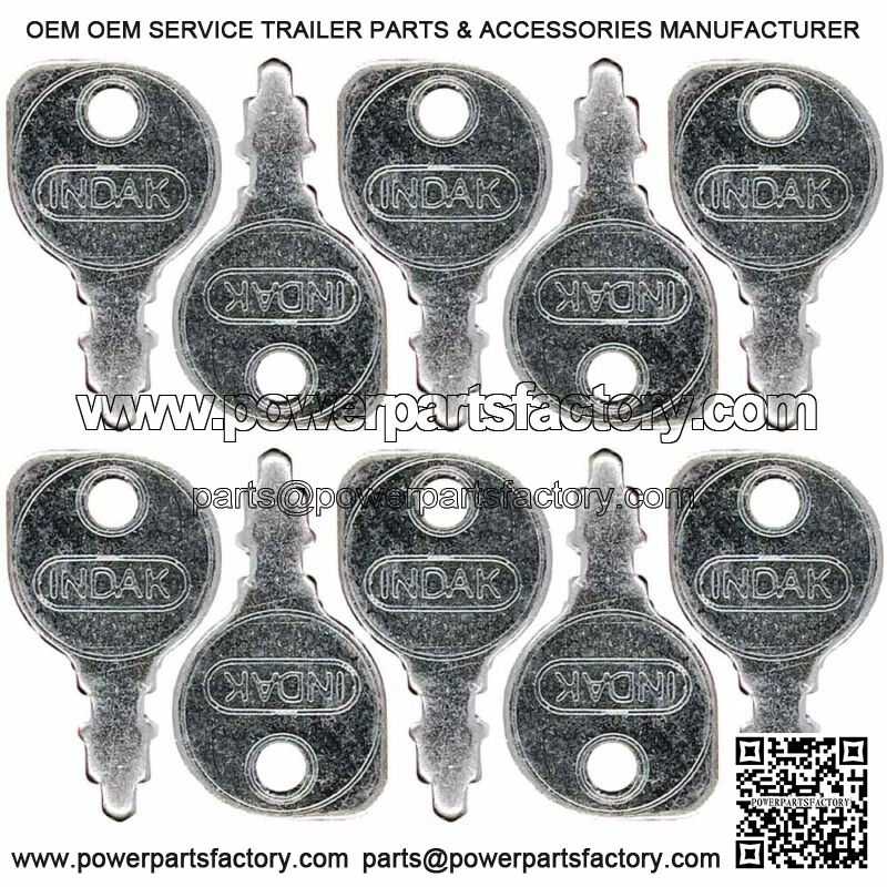 INDAK Riding Mower Ignition Key 10pk for John Deere Craftsman Husqvarna Toro
